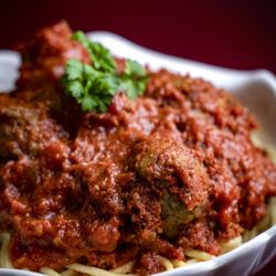 Pizza Pino - Meatballs and Spaghetti