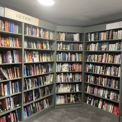 Books Upstairs - Used fiction section