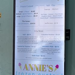 Annie's Custard and Cafe