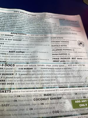 Menu photo 1 Archie's Seabreeze Fort Pierce, FL