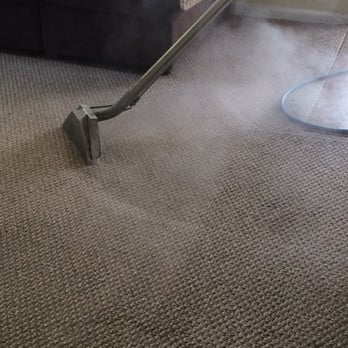 Johnson's Carpet Cleaning - you can see the contrast here (carpets are tan in color), the dirt is literally gone before my eyes! - Carpet Cleaning Near Me - Glendora, California
