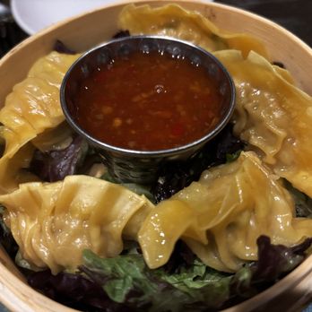 Notch Modern Kitchen & Bar - Wontons with a delicious dipping sauce. - Asian Fusion Near Me - Allentown, Pennsylvania Notch Modern Kitchen & Bar - Wontons with a delicious dipping sauce. - Asian Fusion Near Me - Allentown, Pennsylvania
