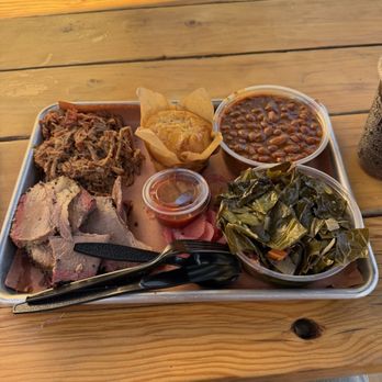 Brothers Keeper BBQ - 2 MEAT 2 SIDE COMBO Brisket, Pulled Pork, Collard Greens (spicy), Baked Beans, Honey Butter Cornbread. w/ a Pepsi - Barbeque Near Me - Long Beach, California Brothers Keeper BBQ - 2 MEAT 2 SIDE COMBO Brisket, Pulled Pork, Collard Greens (spicy), Baked Beans, Honey Butter Cornbread. w/ a Pepsi - Barbeque Near Me - Long Beach, California