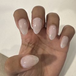 Nice Nails - Gel Full Set Fill In, streaky and bubbles in it. Terrible job, nails look a week old and I got this yesterday.