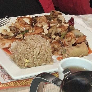 Bamboo Asian Kitchen - Kung Pao combo - shrimp & chicken. A great special here with Spring roll, crab, puff and choice of hot and sour. Or egg drop soup. - Chinese Near Me - Phoenix, Arizona