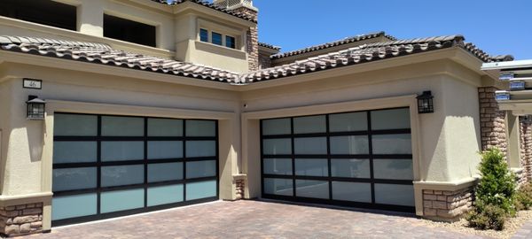 Custom Glass Garage Door Installation - Click the link below to schedule your Free Estimate today!