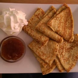 Swedish pancakes yum! Wish they were served with lingonberry jam though. Swedish pancakes yum! Wish they were served with lingonberry jam though.