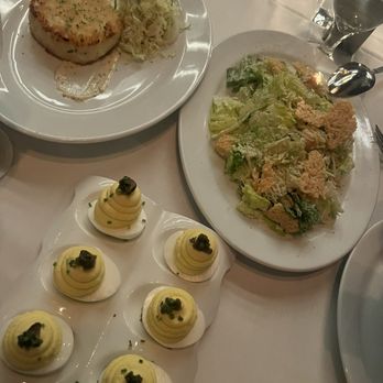 Ocean Prime - White Truffle Caviar Deviled Eggs Caesar Salad Jumbo Lump Crab Cake - Seafood Near Me - New York, New York Ocean Prime - White Truffle Caviar Deviled Eggs Caesar Salad Jumbo Lump Crab Cake - Seafood Near Me - New York, New York