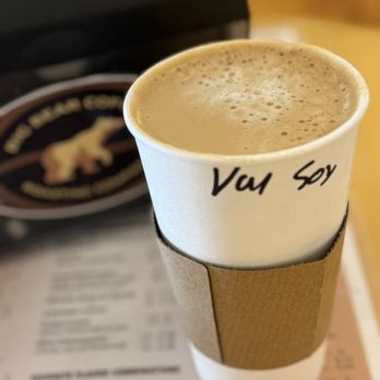 Big Bear Coffee Roasting - Large Vanilla Soy Latte - Coffee Roasteries Near Me - Big Bear Lake, California Big Bear Coffee Roasting - Large Vanilla Soy Latte - Coffee Roasteries Near Me - Big Bear Lake, California