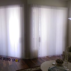 Blind Spot - Light Filtering Vertical Sheer Shades - Hunter Douglas Luminette