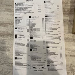 Menu Menu