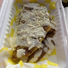 Cachapa with steak