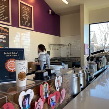 Josh & John's - the counter area of the restaurant - Ice Cream & Frozen Yogurt Near Me - Fort Collins, Colorado