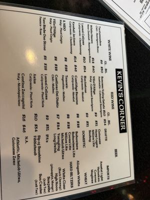 Menu photo 3 Kevin's Corner Fairfield, CT