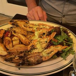 La Marina Trattoria - Grilled Prawns with roasted veggies