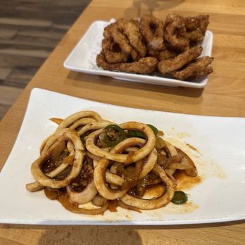 Waraku Japanese Restaurant - Spicy squid and fried calamari - Sushi Bars Near Me - Fairfax, Virginia Waraku Japanese Restaurant - Spicy squid and fried calamari - Sushi Bars Near Me - Fairfax, Virginia