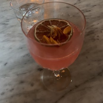 Kimball House - Rhubarb Gin drink. Too sweet for me. - New American Near Me - Decatur, Georgia Kimball House - Rhubarb Gin drink. Too sweet for me. - New American Near Me - Decatur, Georgia
