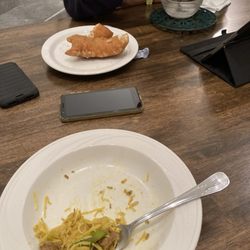 Yunshang Rice Noodle House - Remainder of my Singapore Meifun, donut, and congee back at our resort.