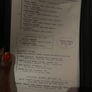 Easy Lover - Menu - Bars Near Me - Brooklyn, New York