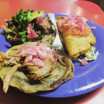 Yucatasia - Two types of pork tacos and an empanada - Mexican Near Me - San Francisco, California