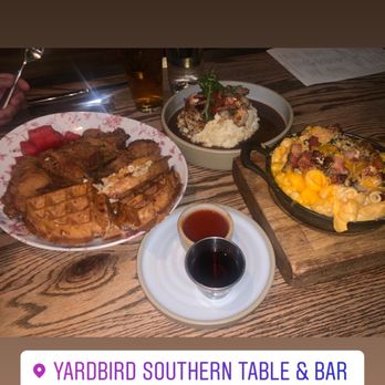 Yardbird - CHICKEN 'N' WATERMELON 'N' WAFFLES, SHRIMP 'N' GRITS, MAC & CHEESE with bacon - Southern Near Me - Las Vegas, Nevada Yardbird - CHICKEN 'N' WATERMELON 'N' WAFFLES, SHRIMP 'N' GRITS, MAC & CHEESE with bacon - Southern Near Me - Las Vegas, Nevada