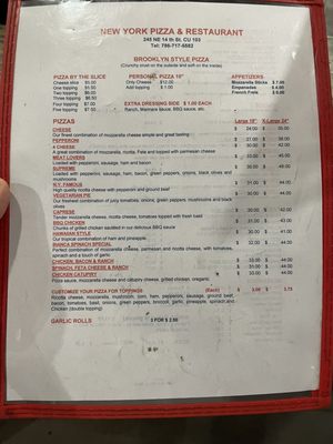 Menu photo 2 New York Pizza & Restaurant Miami, FL Menu photo 2 New York Pizza & Restaurant Miami, FL