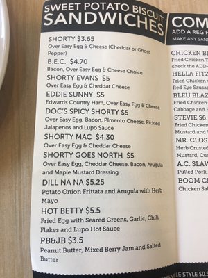 Menu photo 7 Handsome Biscuit Norfolk, VA