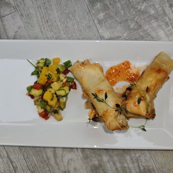 Kingston 99 Kitchen - Jam Rock Spring Rolls
Filled with Ackee and salted Fish - Caribbean Near Me - Pittsboro, North Carolina