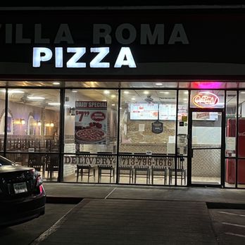 Villa Roma Pizza - Front of Business, Late night. - Pizza Near Me - Houston, Texas Villa Roma Pizza - Front of Business, Late night. - Pizza Near Me - Houston, Texas