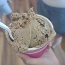 A scoop of espresso fudge