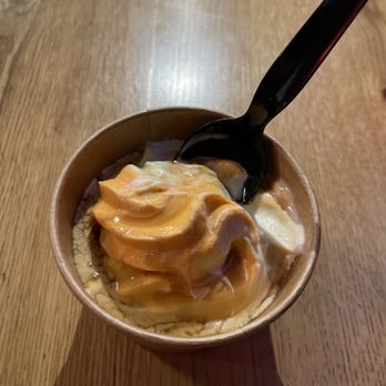 Great Basin Brewing Co. - Minden - Pumpkin spice and vanilla swirl soft serve with salted Carmel drizzle! - Pizza Near Me - Minden, Nevada