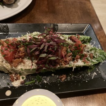 Josie’s Table - Roasted romaine salad with bacon, pecorino, tomato confit w/ yogurt dressing - New American Near Me - Albany, New York Josie’s Table - Roasted romaine salad with bacon, pecorino, tomato confit w/ yogurt dressing - New American Near Me - Albany, New York