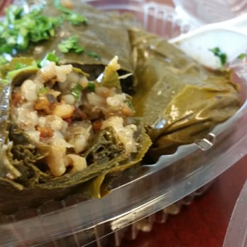 Aladdin Halal - Dolmas, stuffed grape leaves with filling. - Halal Near Me - Hartford, Connecticut