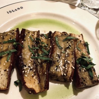 Island - Be Prepared: (Miso Glazed Japanese Eggplant W/ Sesame Seeds+Fresh Basil)- Different & Tasty - New American Near Me - New York, New York Island - Be Prepared: (Miso Glazed Japanese Eggplant W/ Sesame Seeds+Fresh Basil)- Different & Tasty - New American Near Me - New York, New York