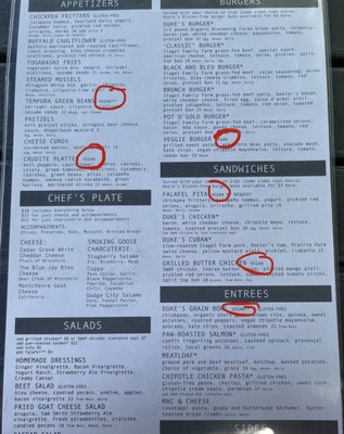 Menu photo 1 Duke's Alehouse and Kitchen Crystal Lake, IL