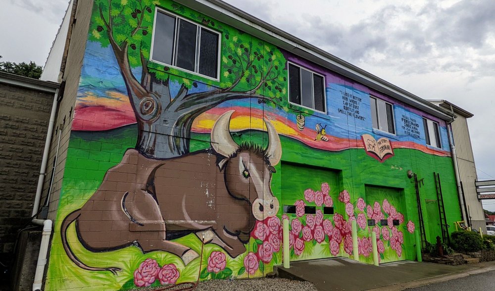 FERDINAND THE BULL MURAL 1440 Main St, Ferdinand, Indiana Public Art Yelp