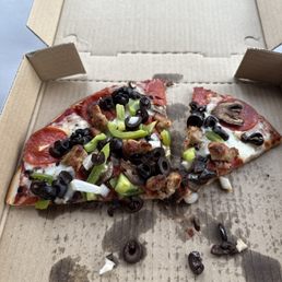 Combo pizza with gluten free crust
