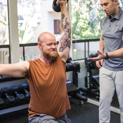 Fitness From Within Personal Training - Kettlebell training is excellent for building shoulder strength.