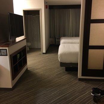 Hyatt Place Cincinnati/Blue Ash - View of the room from the entrance. At a quick glance it looks nice, but the devil is in the details. - Hotels Near Me - Blue Ash, Ohio Hyatt Place Cincinnati/Blue Ash - View of the room from the entrance. At a quick glance it looks nice, but the devil is in the details. - Hotels Near Me - Blue Ash, Ohio