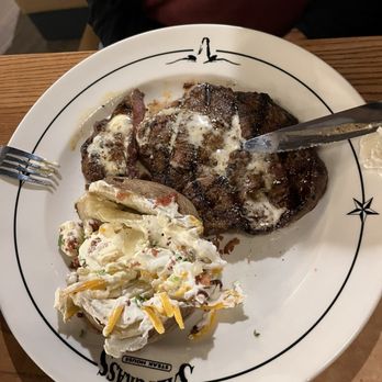 Saltgrass Steak House - Steak and loaded potato - Seafood Near Me - Stateline, Nevada