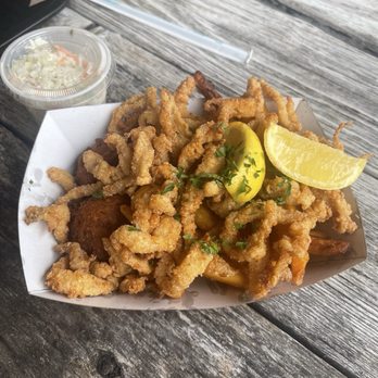 Timoti's Seafood Shak - Fried clam basket - New American Near Me - Fernandina Beach, Florida Timoti's Seafood Shak - Fried clam basket - New American Near Me - Fernandina Beach, Florida