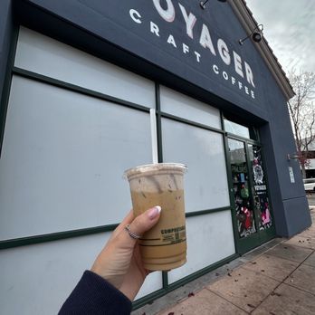 Voyager Craft Coffee - iced gingerbread latte with cold foam - Coffee Roasteries Near Me - Cupertino, California Voyager Craft Coffee - iced gingerbread latte with cold foam - Coffee Roasteries Near Me - Cupertino, California
