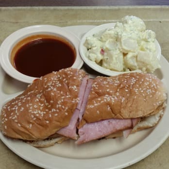 Rick's Smokehouse Barbecue - BIG AL ham sandwich - Barbeque Near Me - Garland, Texas
