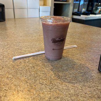 Filomena's Bean Coffee - Strawberry Banana Milkshake - Coffee & Tea Near Me - Davie, Florida Filomena's Bean Coffee - Strawberry Banana Milkshake - Coffee & Tea Near Me - Davie, Florida