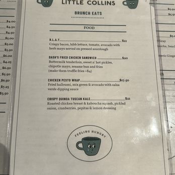 Little Collins - Specials menu - Coffee & Tea Near Me - New York, New York Little Collins - Specials menu - Coffee & Tea Near Me - New York, New York