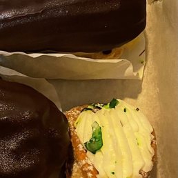 Eclair and cannoli