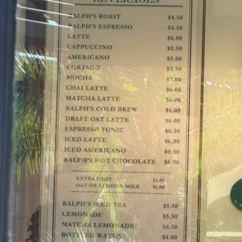 Ralph's Coffee - Menu - Coffee & Tea Near Me - Newport Beach, California Ralph's Coffee - Menu - Coffee & Tea Near Me - Newport Beach, California