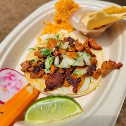 Al Pastor Taco. El Roy's Express Mex
