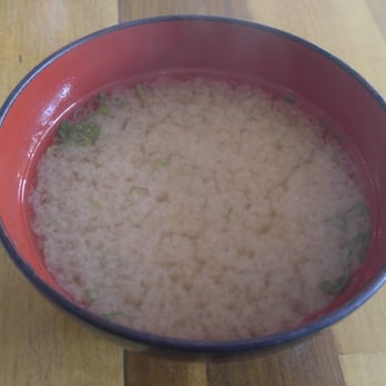 Matsuri - Miso Soup (part of the Lunch combo). Not bad at all. - Sushi Bars Near Me - Pasadena, California