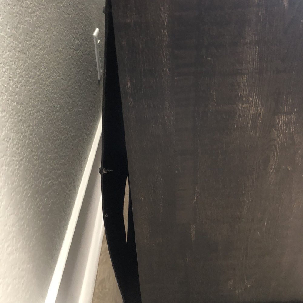 They broke the back of the TV stand. They broke the back of the TV stand.